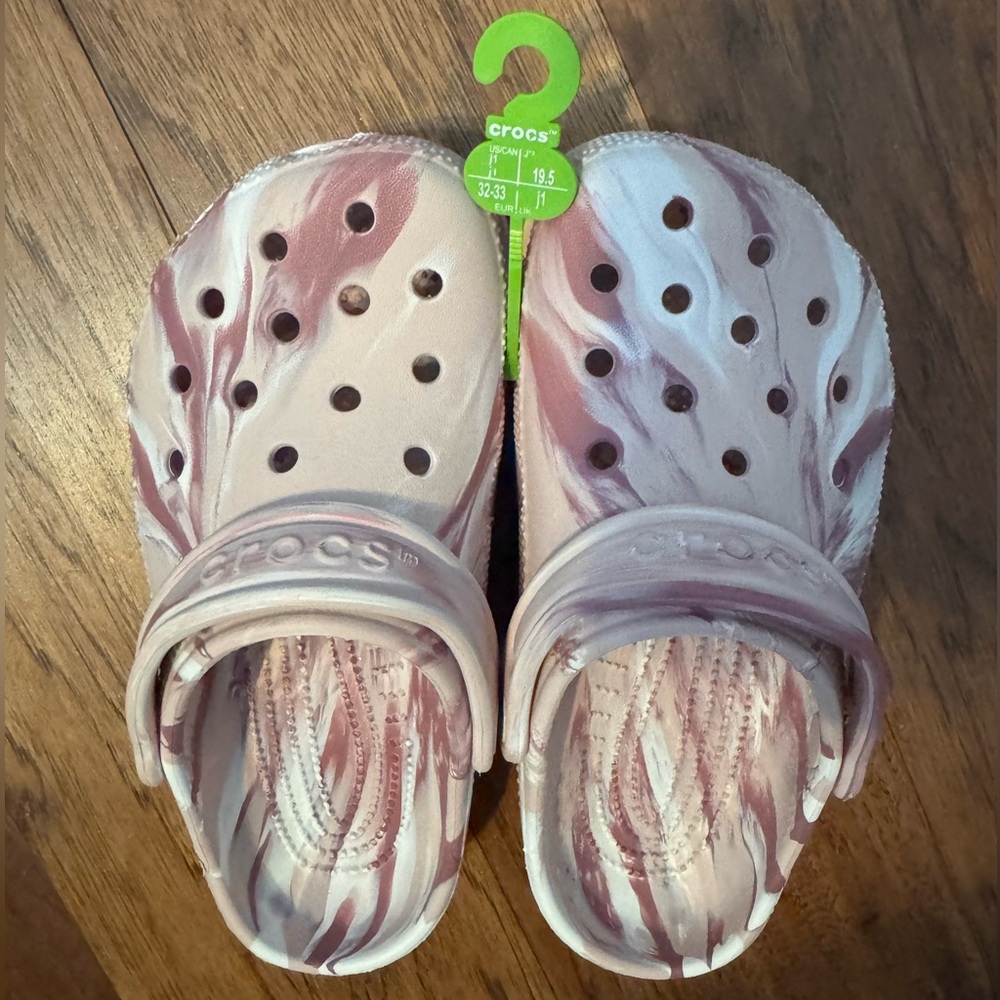 CROCS Classic Pink Marbled Clog Multiple Sizes